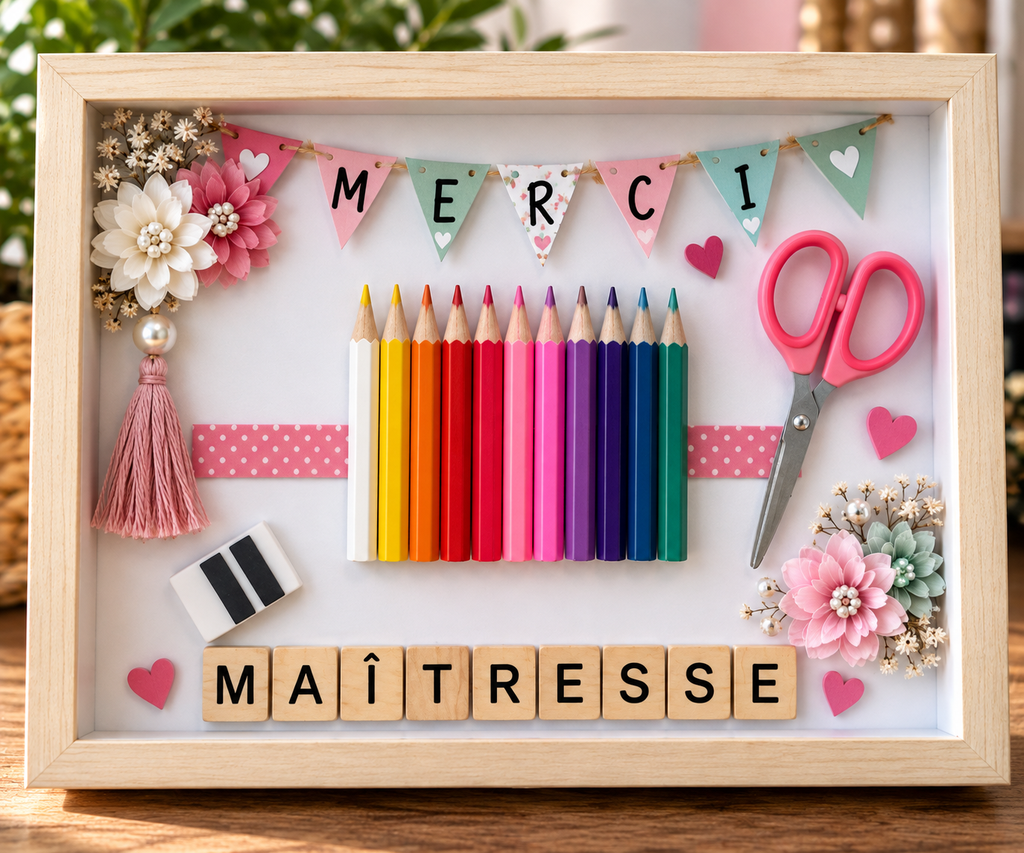 Cadre merci maîtresse